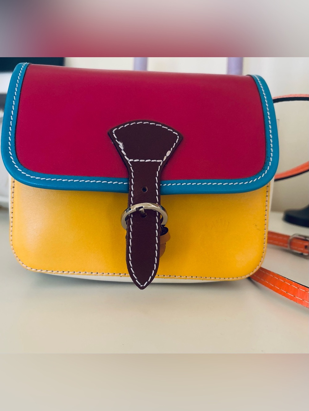 Handmade in Venice, excellent Italian leather and craftsmanship bag. Brand new.